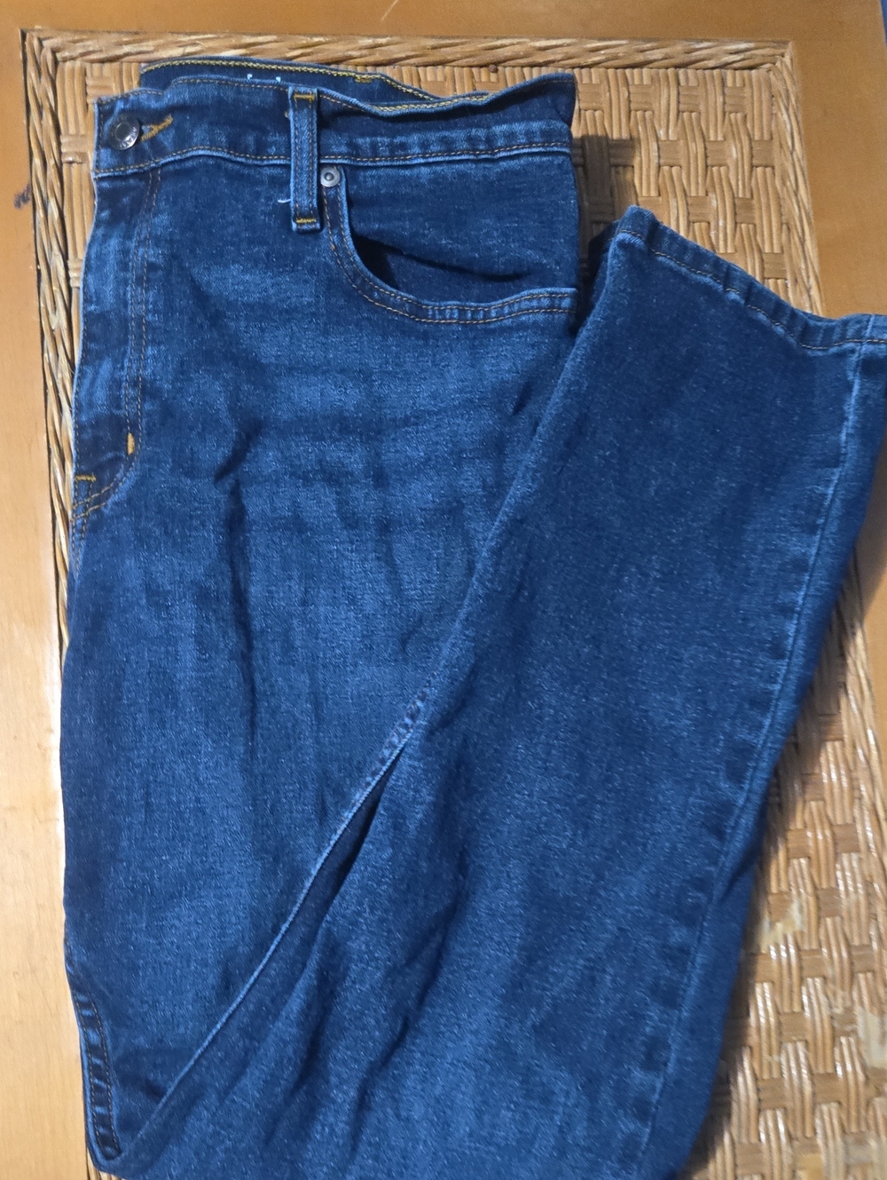 2 Pairs Of George Dark Blue Slim Jeans with Gold Stitching
